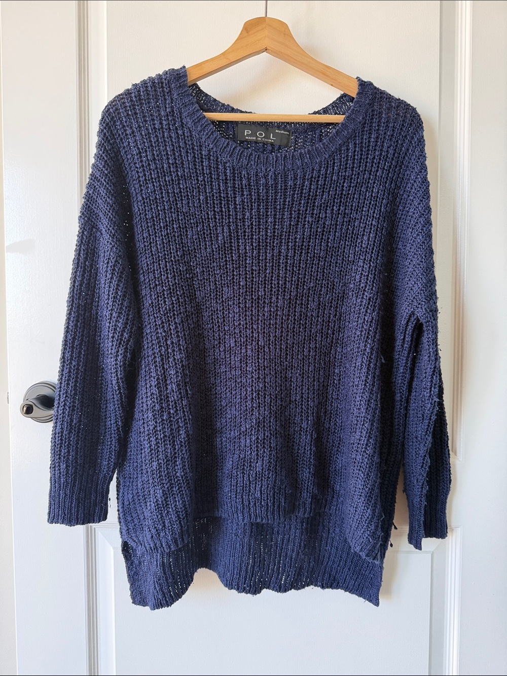 POL Navy Crewneck Sweater